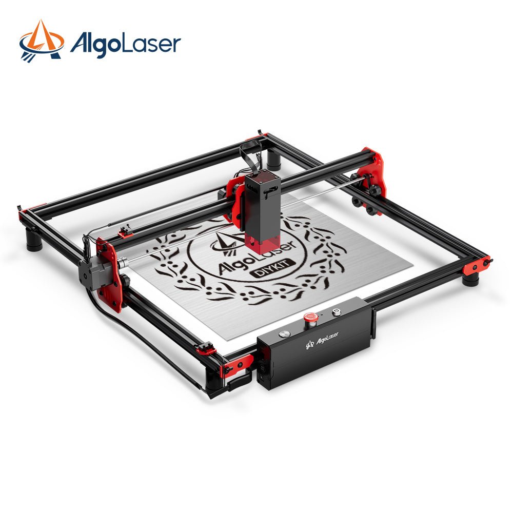 AlgoLaser DIY Kit 5W/10W Laser Engraver side view with engraved item - Stelis3D