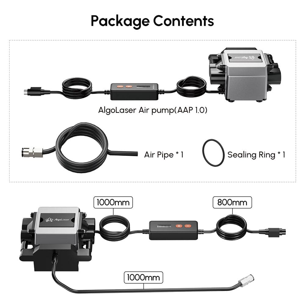 AlgoLaser Precise Air Low Adjustment and Control Pump Package Contents- Stelis3D
